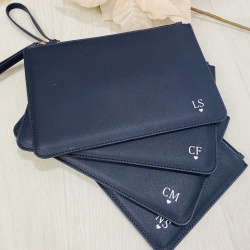 Personalised Initial Clutch Bag - 15 Colours